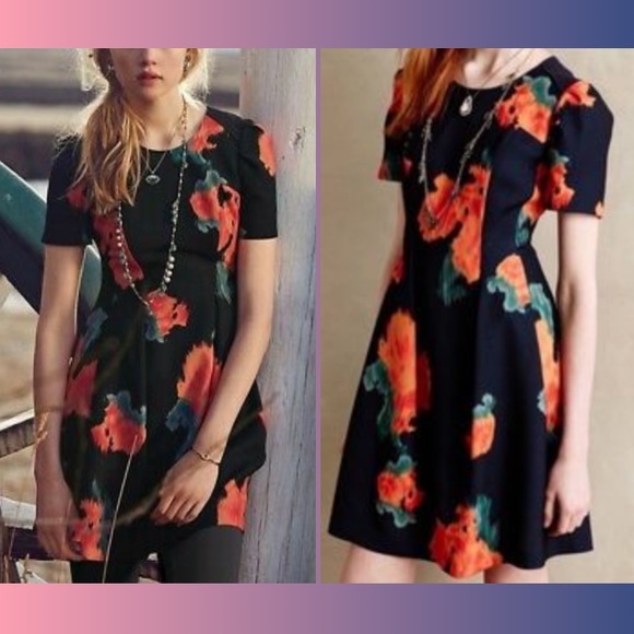 Anthropologie Dresses & Skirts - [Anthropologie] McGinn Poppy Palate Dress, Size 0